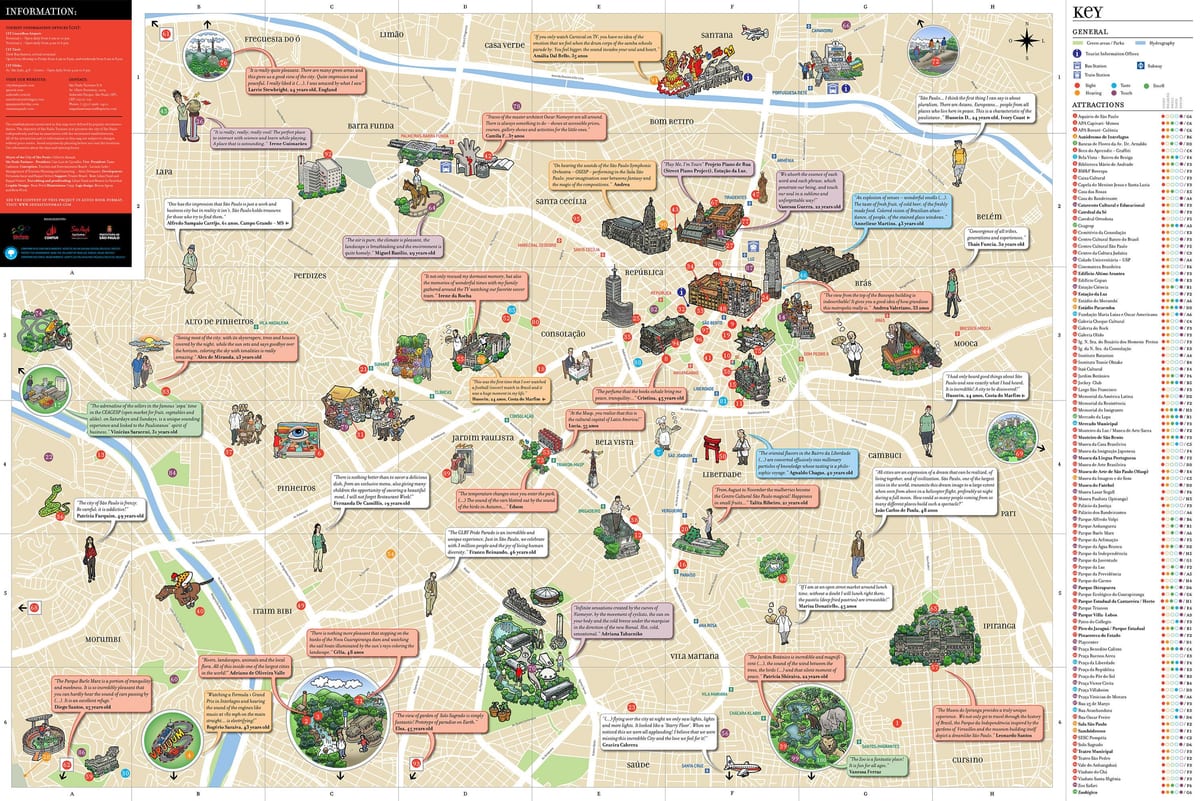 サンパウロの魅力を地図