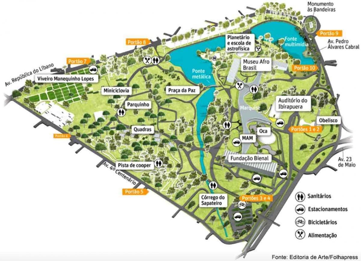 サンパウロパーク地図