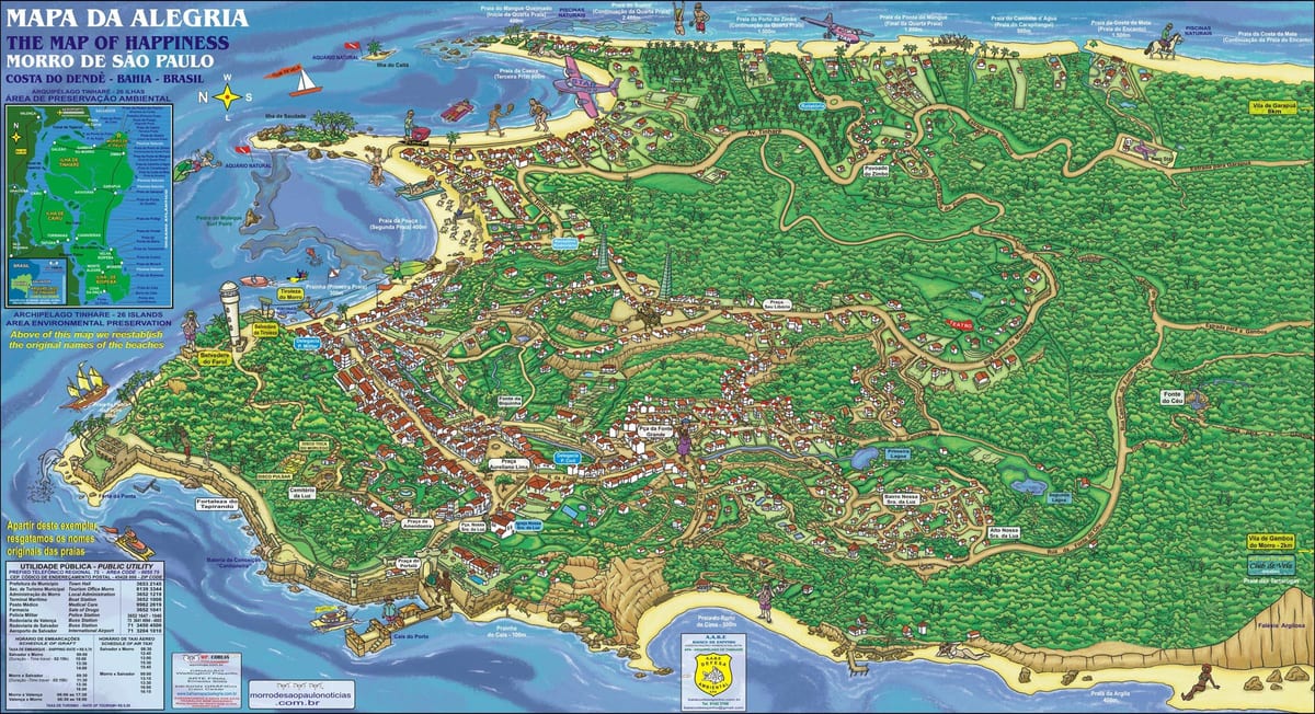 モホジサンパウロの地図
