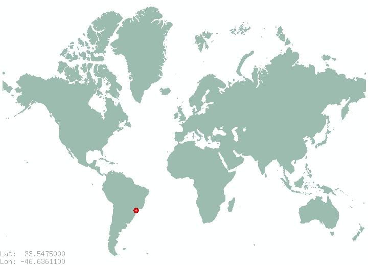 場所はサンパウロの地図
