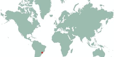 サンパウロブラジルの世界地図