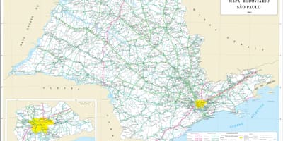 サンパウロの地域地図