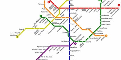 地図サンパウロチューブ