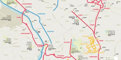 サンパウロバイクの地図