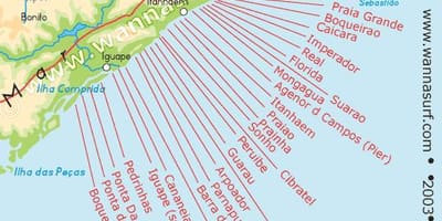 サンパウロビーチ地図