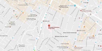サンパウロ病院の地図