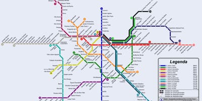 サンパウロ路地図