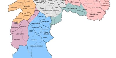 サンパウロ近郊での地図